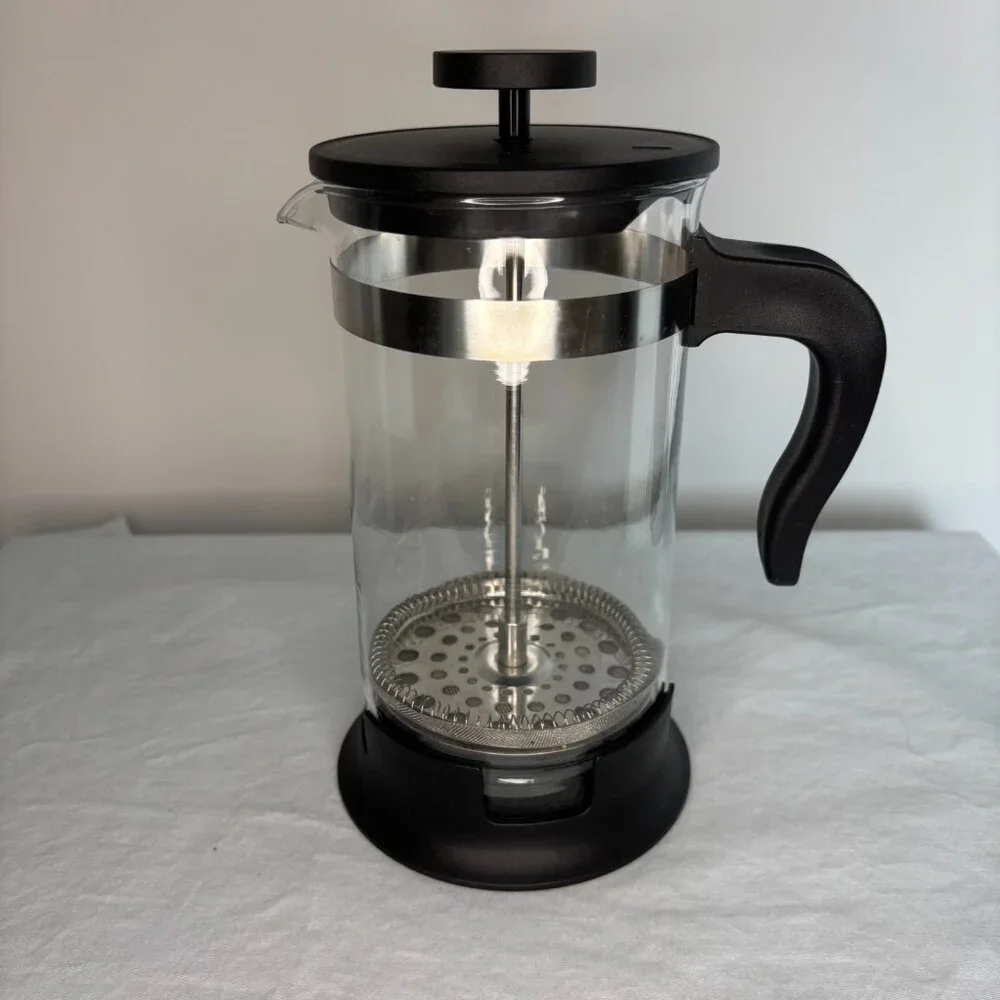 IKEA French Press Coffee Tea Maker Stainless Steel Glass 32oz Upphetta Black